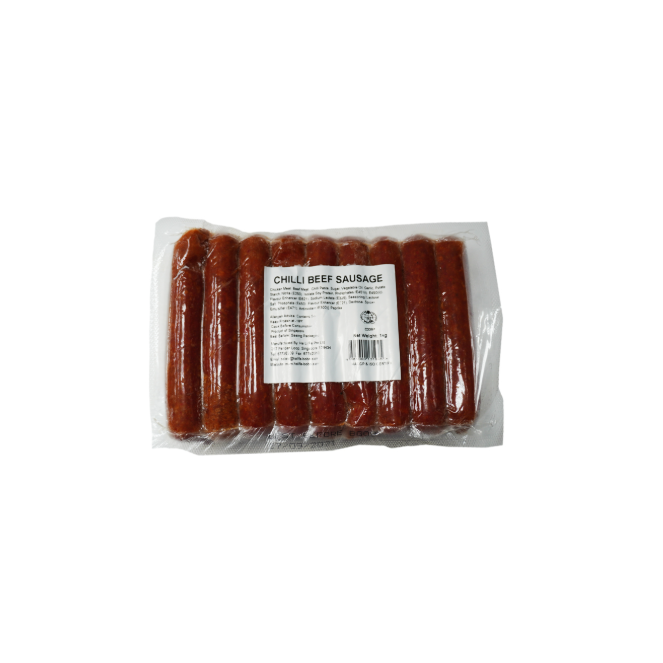 BOBO CHILLI BEEF SAUSAGE 1KG