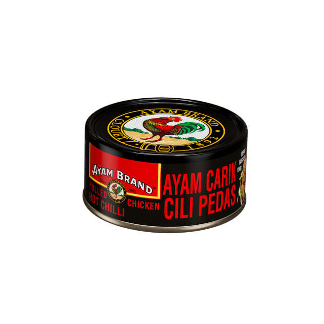 AYAM BRAND PULLED CHICKEN HOT CHILLI 150G